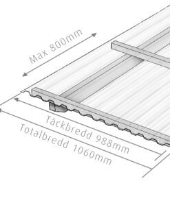 Plasttak Extreme Klar/Opal/Røyk